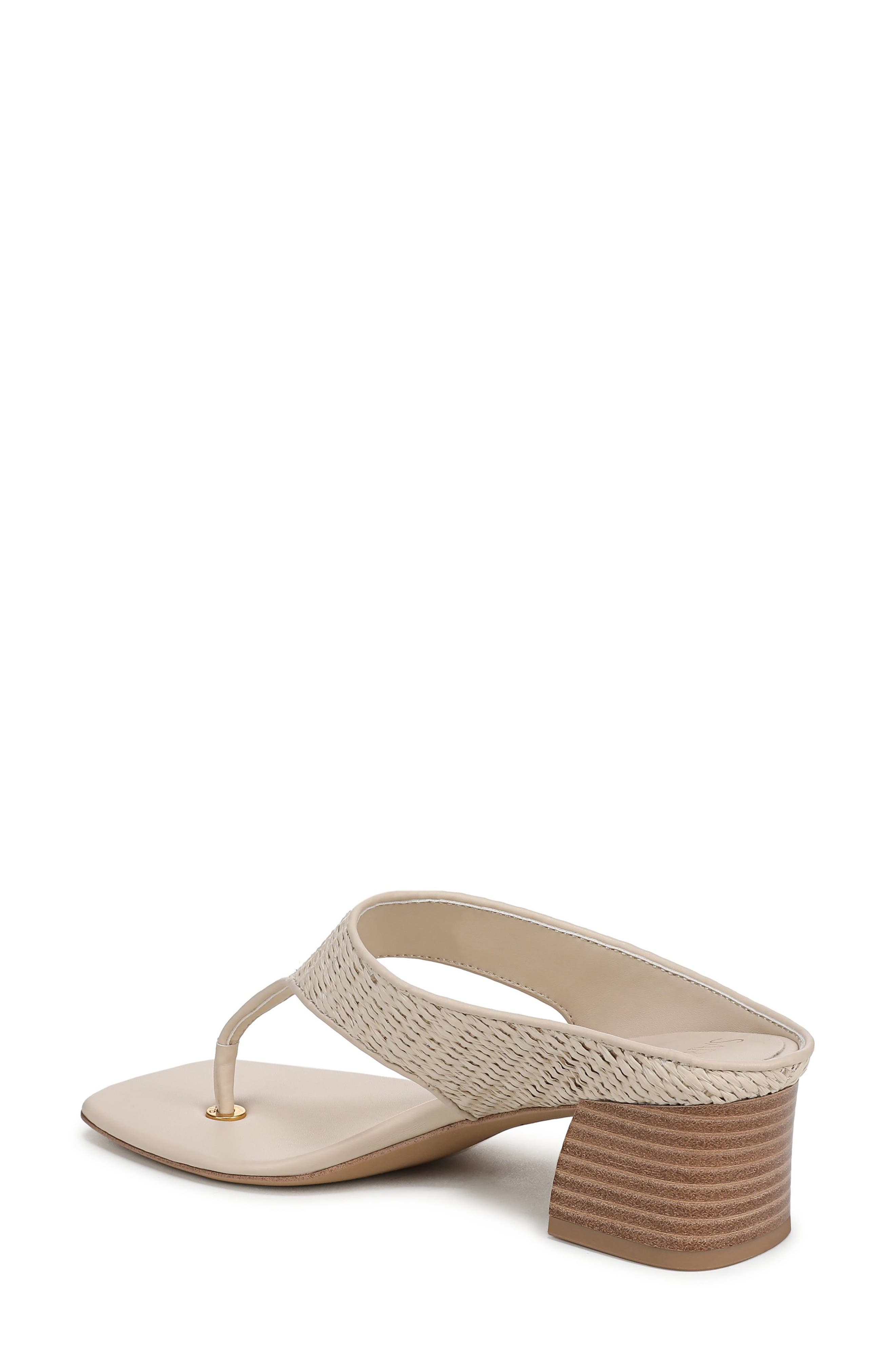 Kayla Block Heel Sandal, Alternate, color, LINEN WHITE