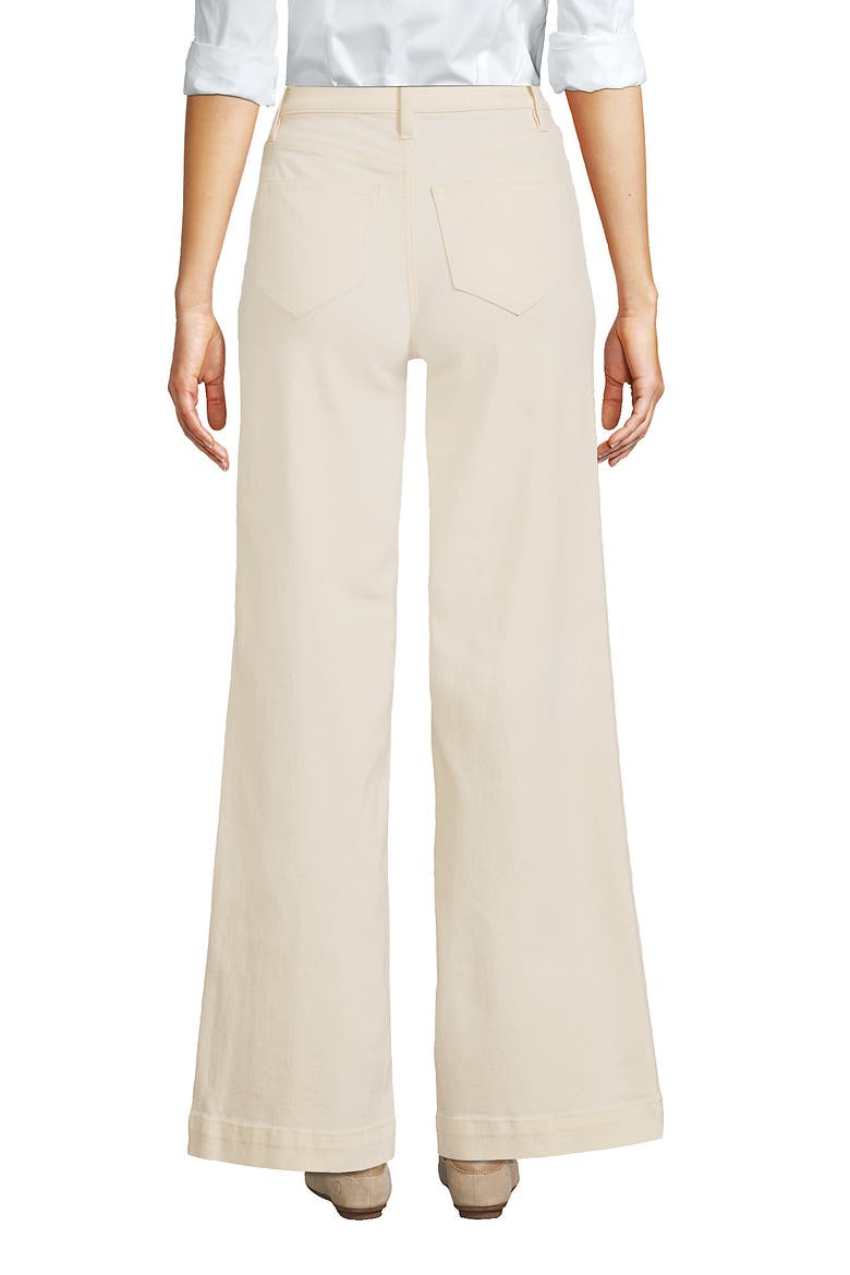 High Rise Wide Leg Denim Jeans, Alternate, color, Natural