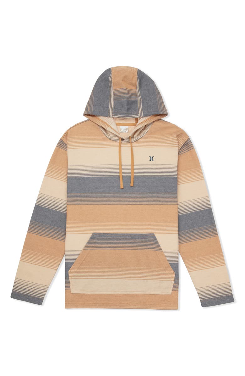 Hurley OG Stripe Hoodie, Alternate, color, Earth Stone