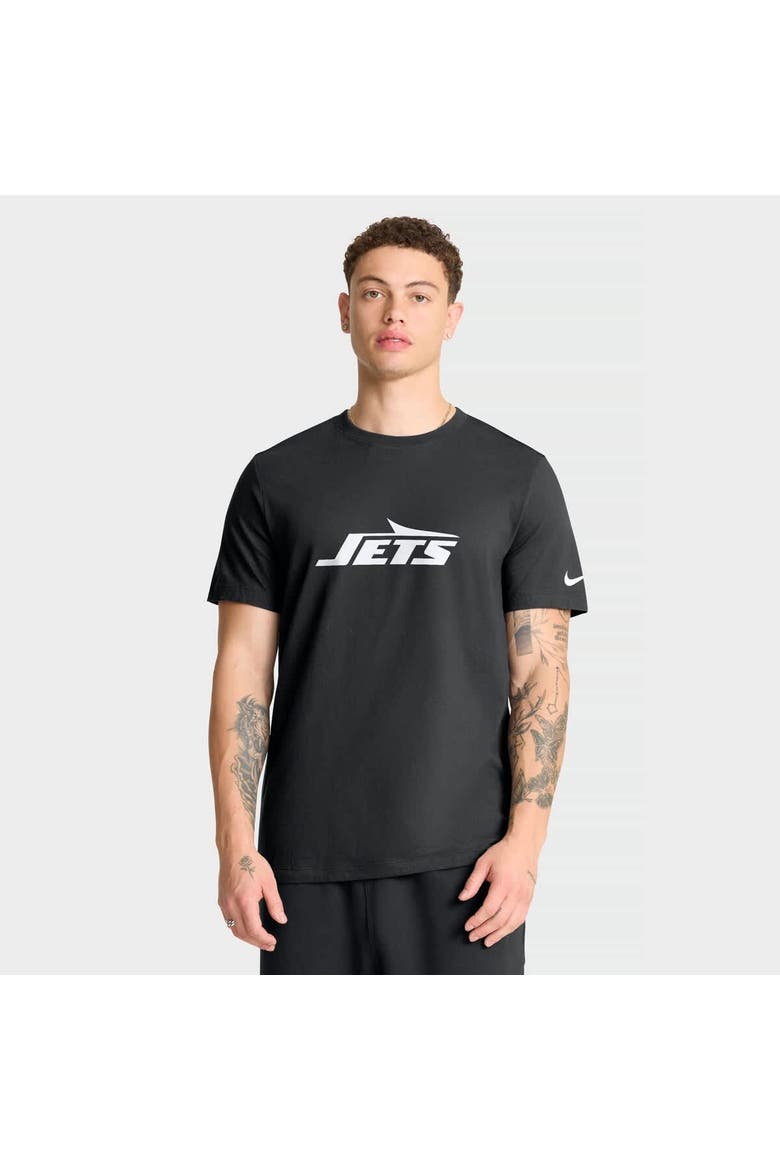 Men's Nike Black New York Jets Essential Logo T-Shirt, Main, color, Black