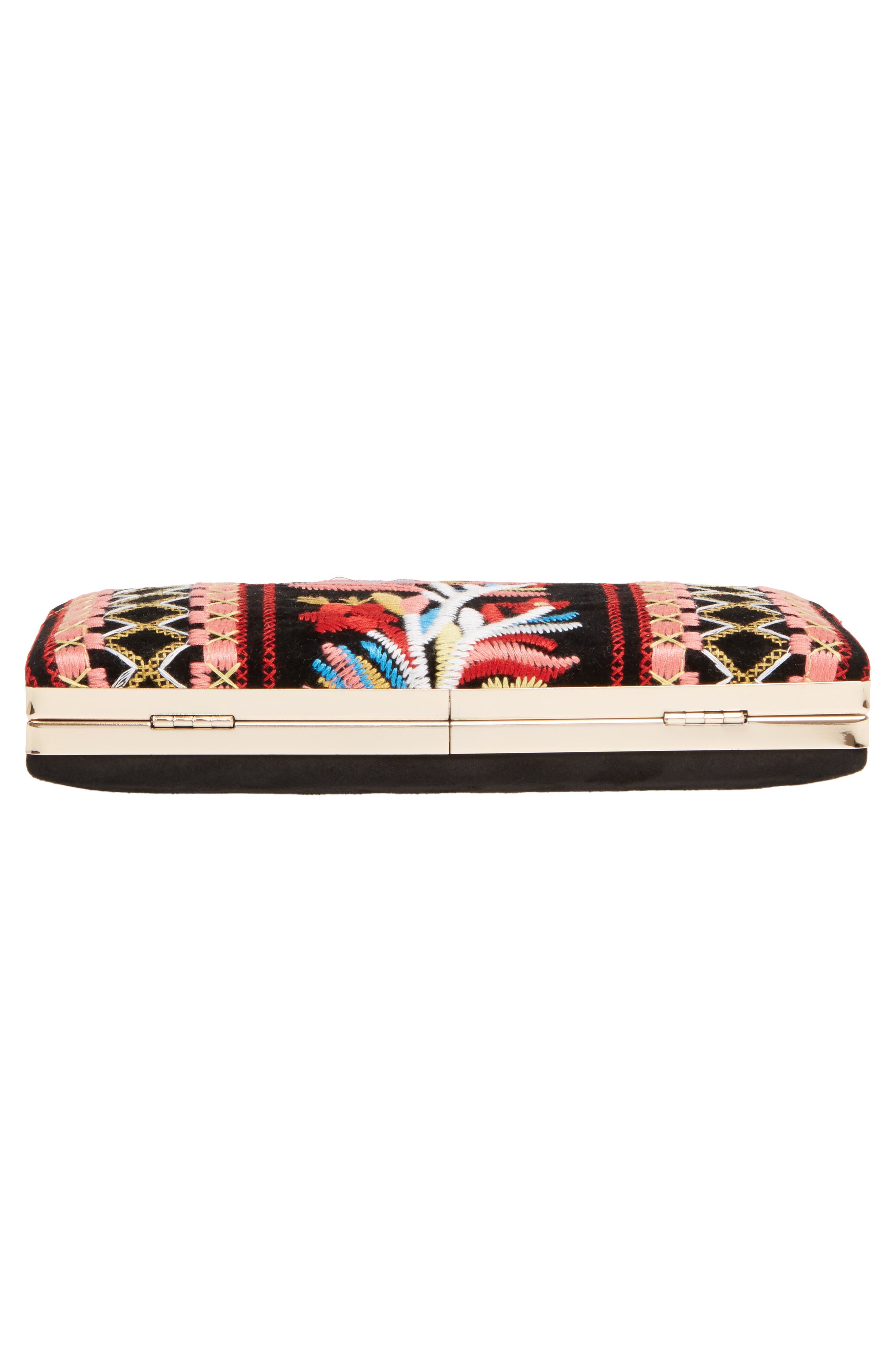 Shiraleah Verna Embroidered Minaudiere, Alternate, color, 