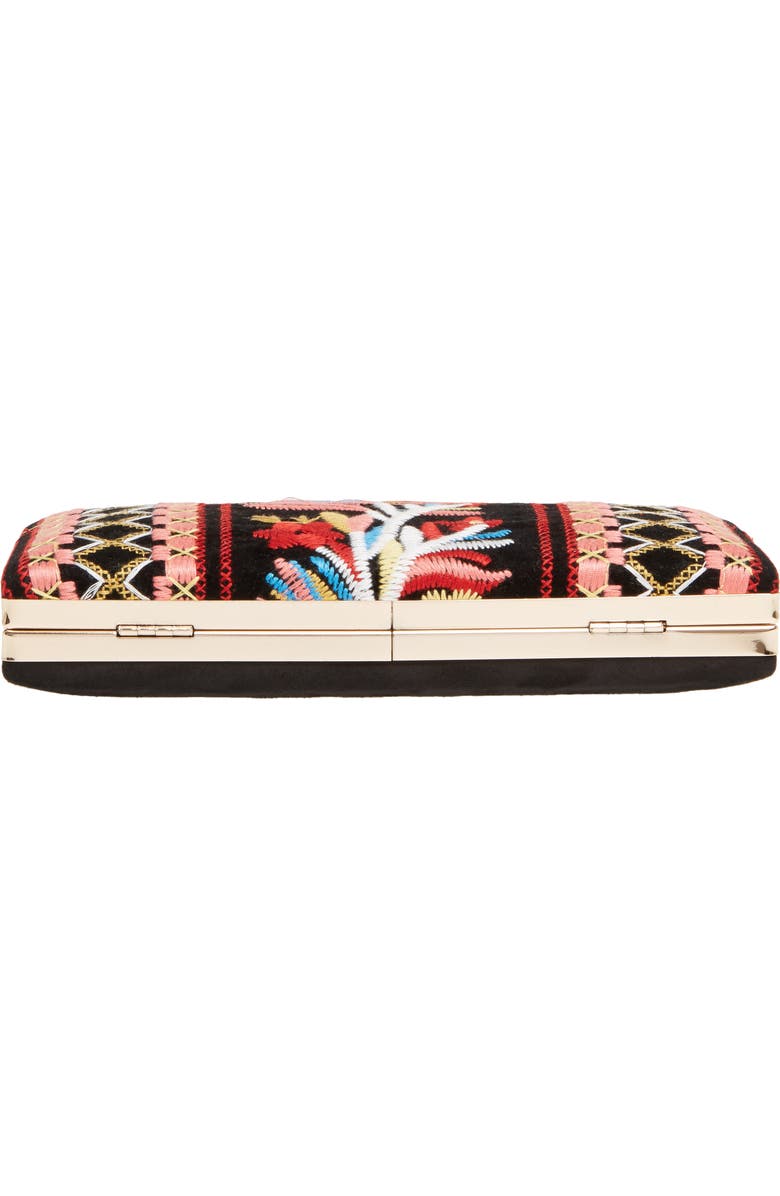 Shiraleah Verna Embroidered Minaudiere, Alternate, color,