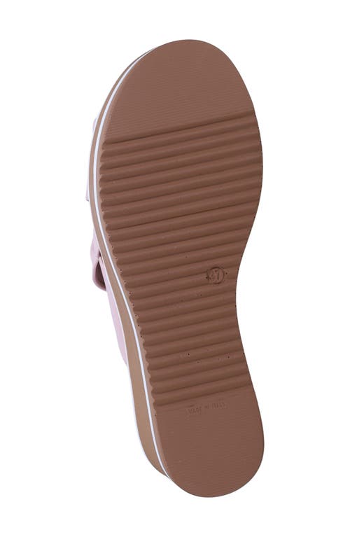 Ron White Patrika Platform Wedge Slide Sandal In Blush