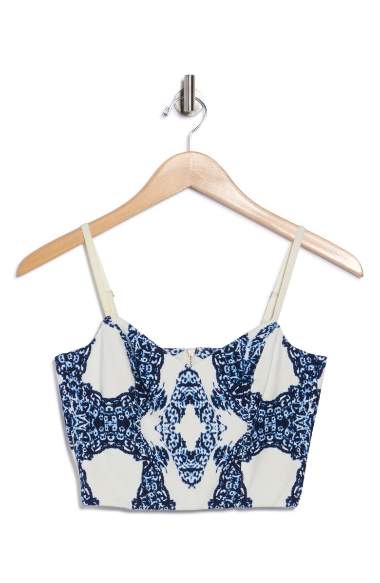 Tart Kylie Crop Ponte Camisole, Alternate, color, Woodblock Medallion