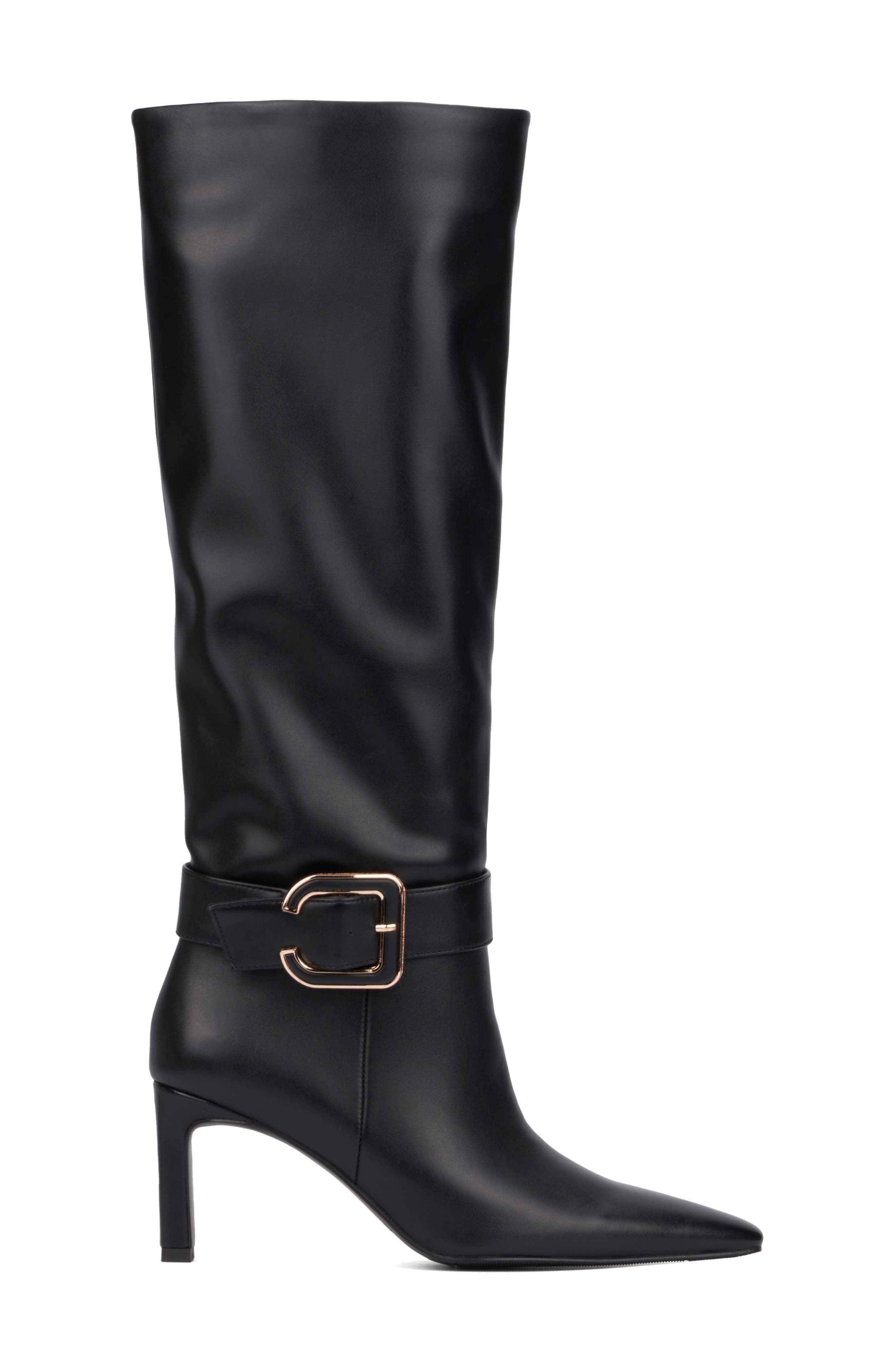 TORGEIS Tall Belt Boot, Alternate, color, Black