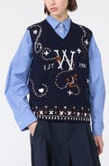 Weekend Max Mara Cacao Virgin Wool Sweater Vest