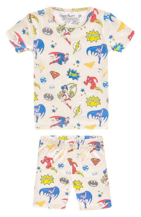 x Justice League Fitted Two-Piece Short Pajamas (Baby)