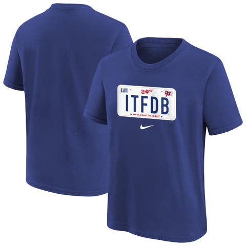 Youth Nike  Royal Los Angeles Dodgers Hometown Collection T-Shirt