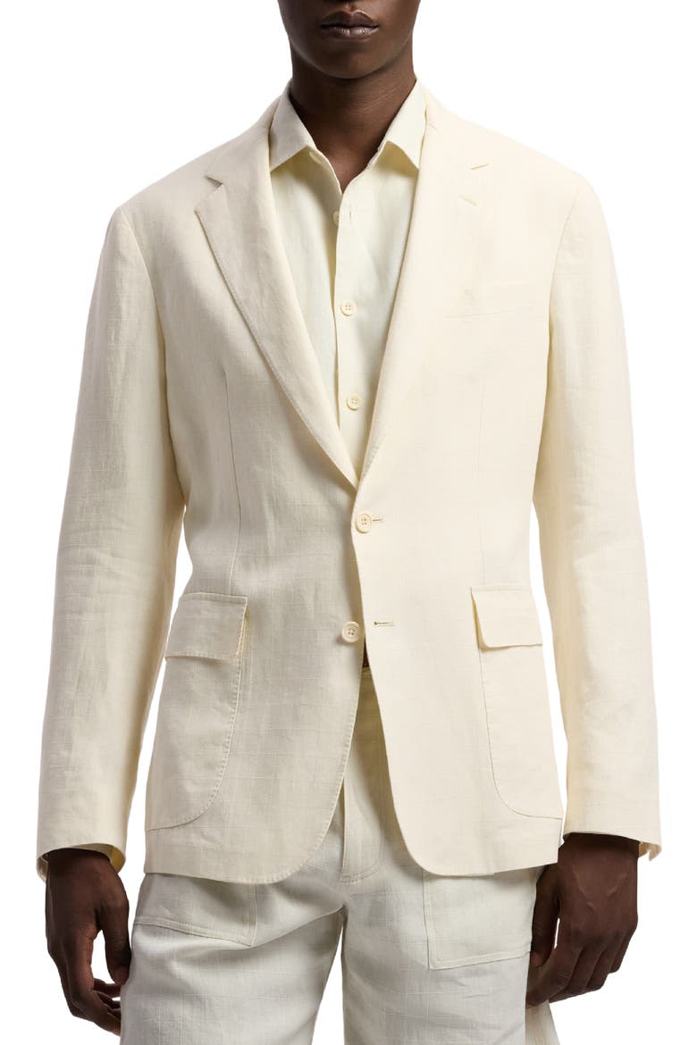 Hadley Hand-Tailored Linen Suit Jacket, Main, color, CLASSIC CREAM