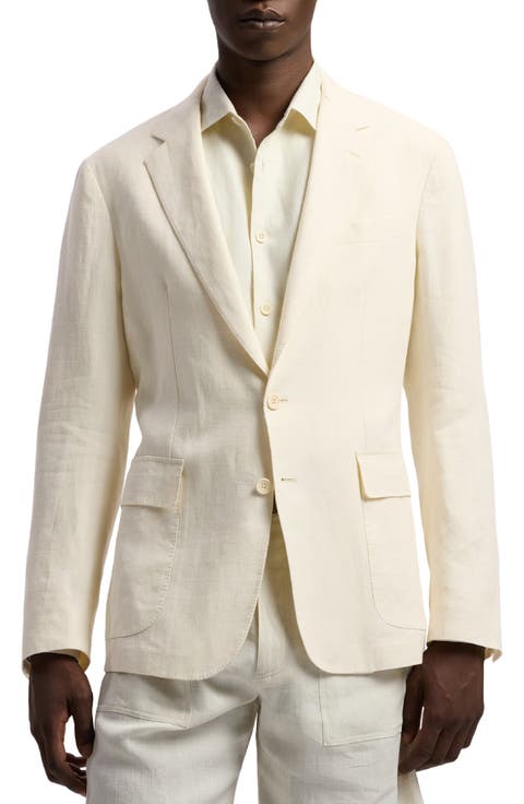 Hadley Windowpane Linen Jacquard Sport Coat