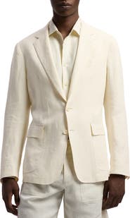 Ralph Lauren Purple Label Hadley Hand-Tailored Linen Suit Jacket