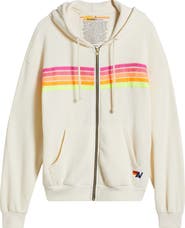 Aviator Nation 5-Stripe Zip Hoodie
