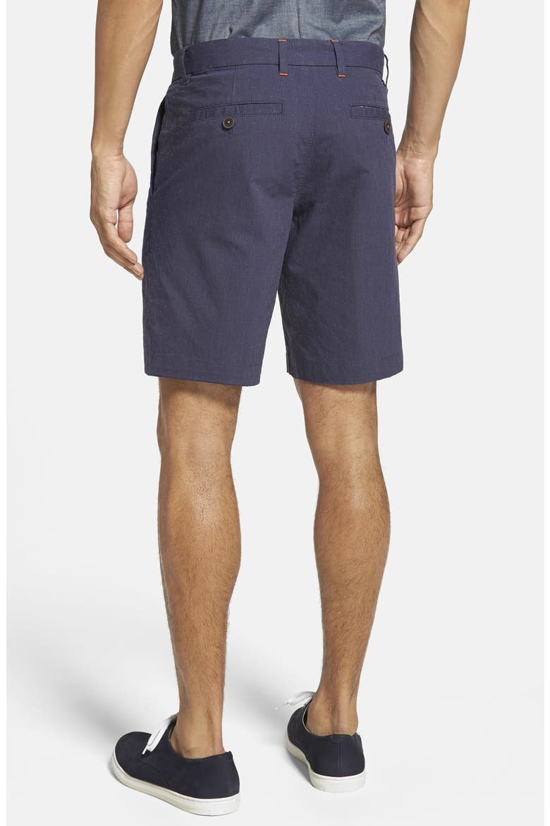 'Noroed' Slim Fit Dobby Shorts, Alternate, color, NAVY
