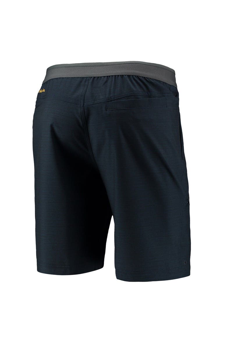 Men's Columbia Navy West Virginia Mountaineers Twisted Creek Omni-Shield Shorts, Alternate, color, Navy