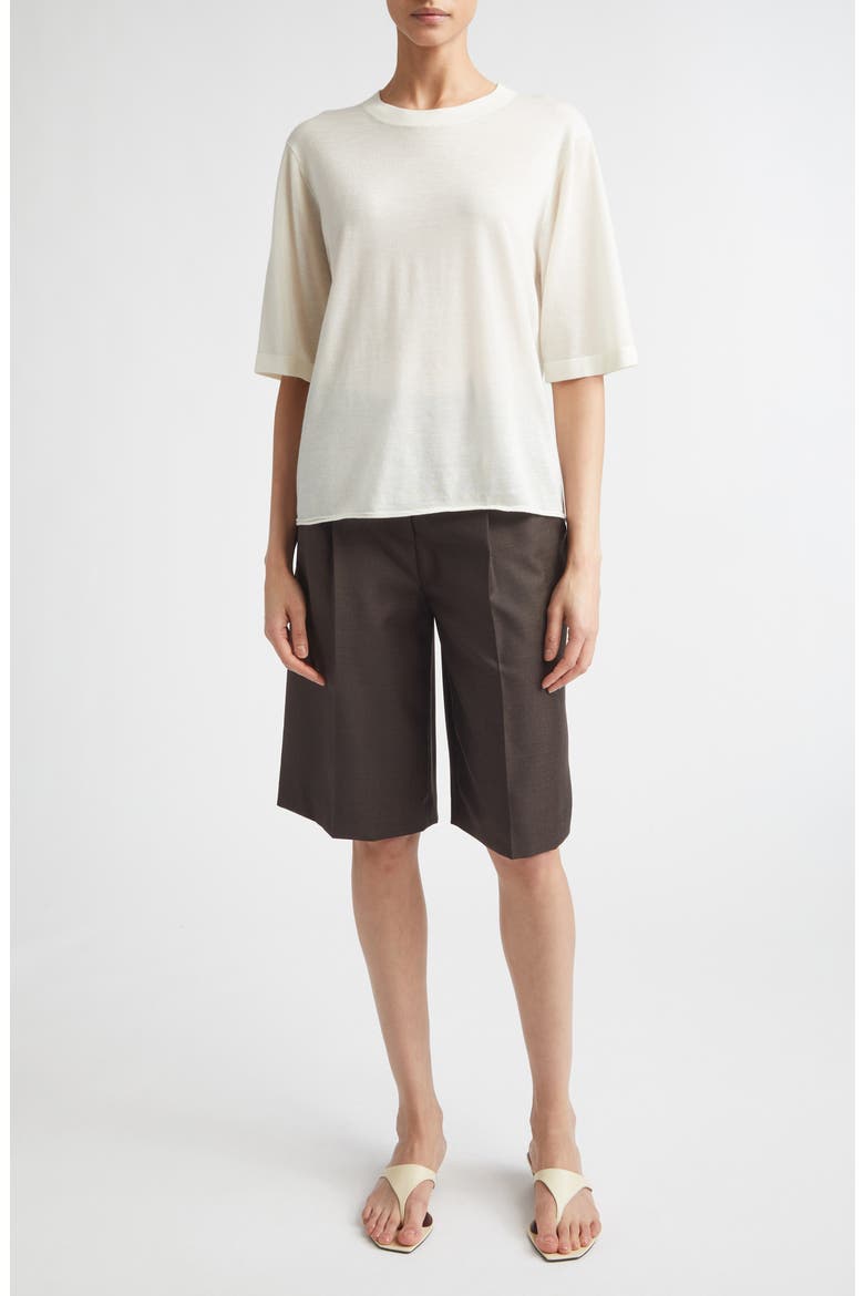 Nala Cashmere T-Shirt, Alternate, color, IVORY