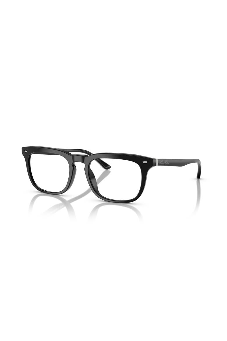 53mm Rectangle optical glasses, Main, color, Black