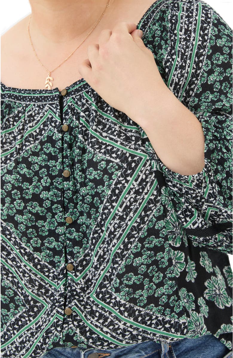 FatFace Women's Plus Size Caitlin Spaced Floral Tunic, Alternate, color, 