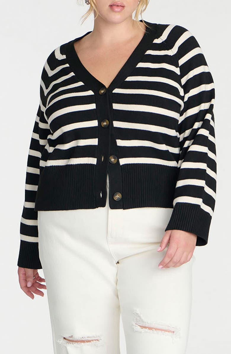 ELOQUII Medium Gauge Cardigan, Main, color, 