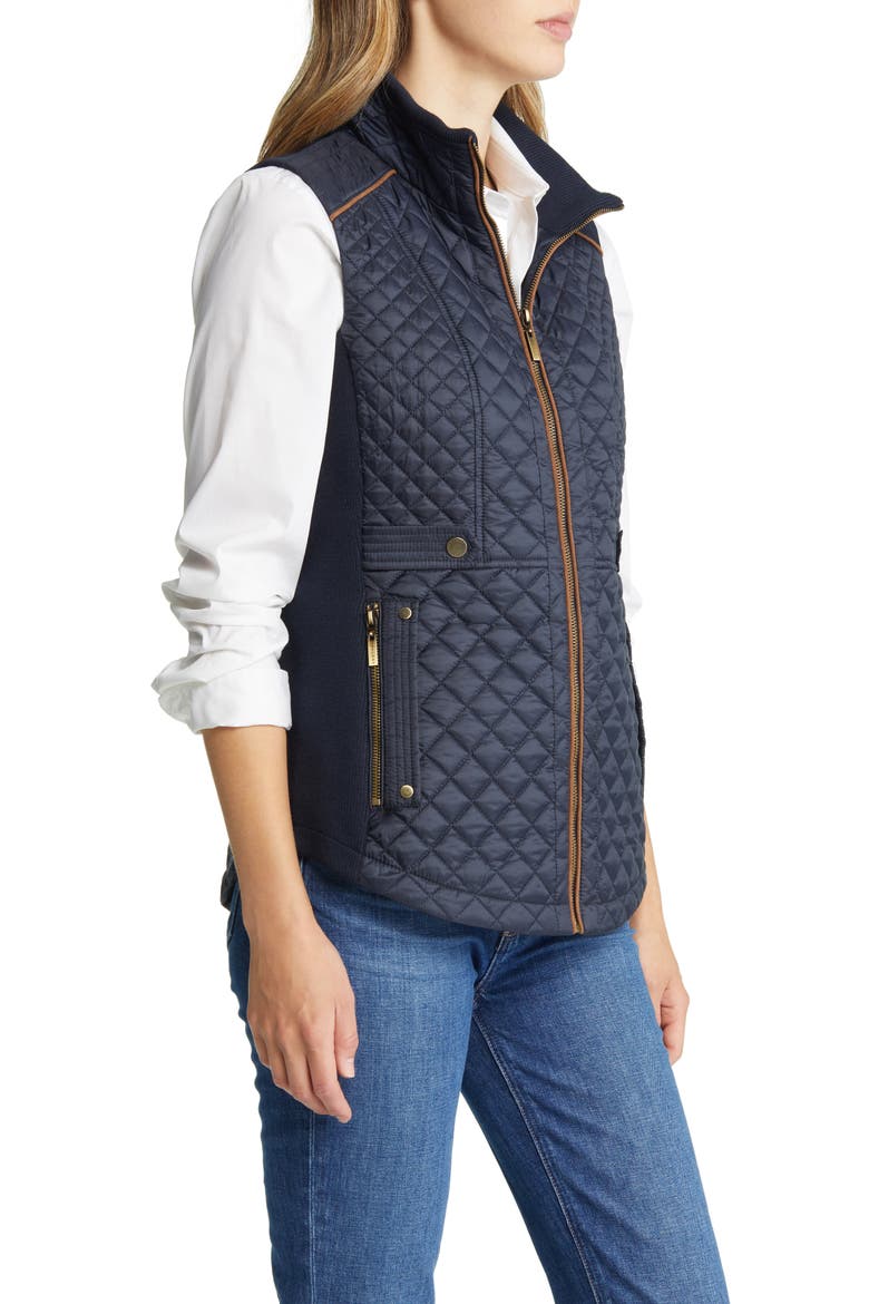 Quilted Vest, Alternate, color, NAVY
