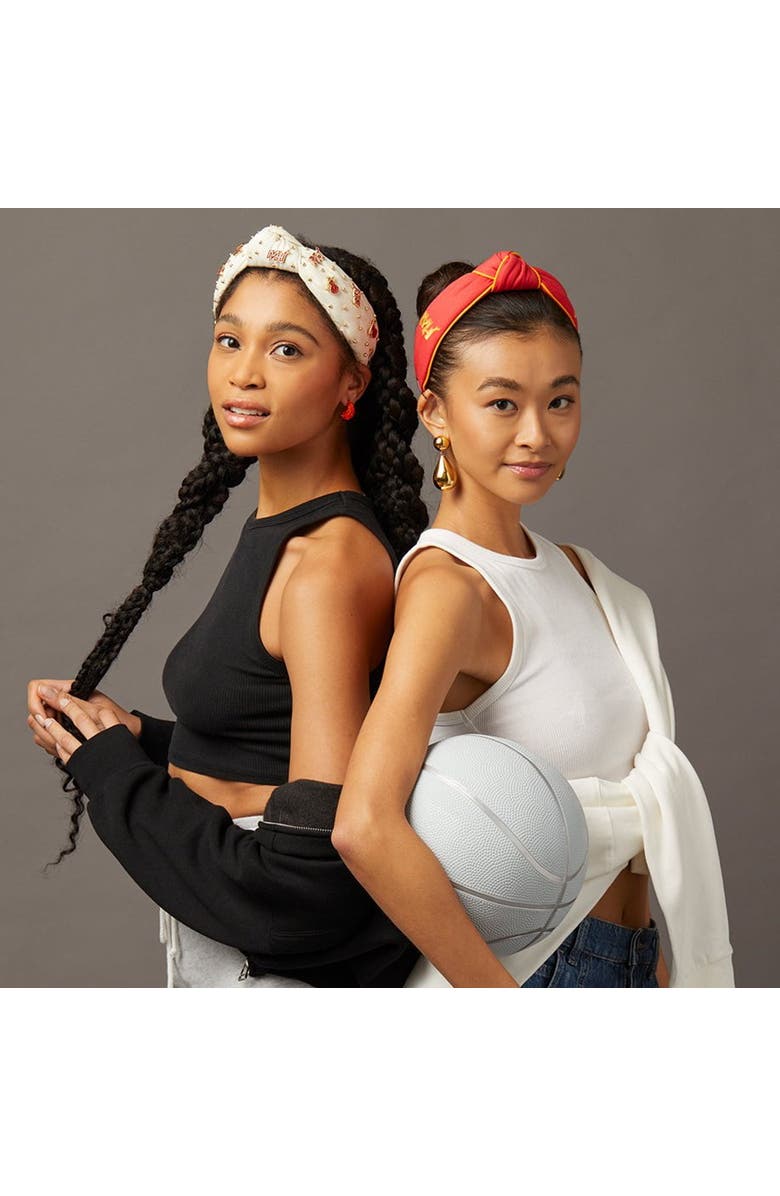 Lele Sadoughi NBA Miami Heat Embroidered Headband, Alternate, color, 