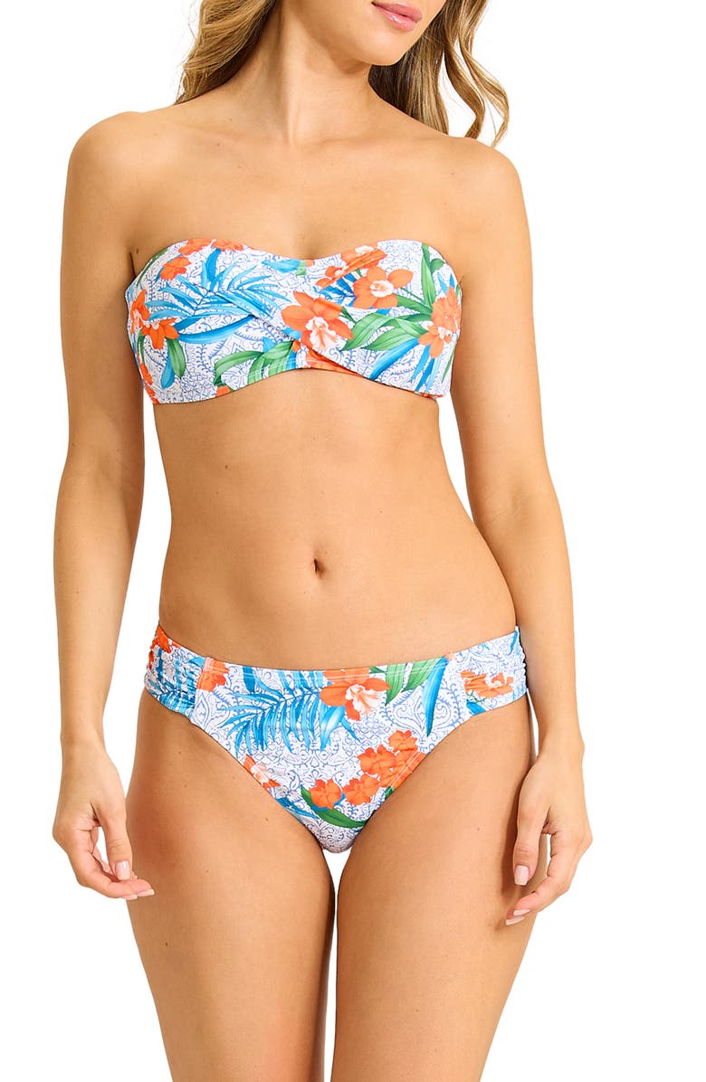 Tommy Bahama Tropical Twist Bandeau Bikini Top, Alternate, color, 