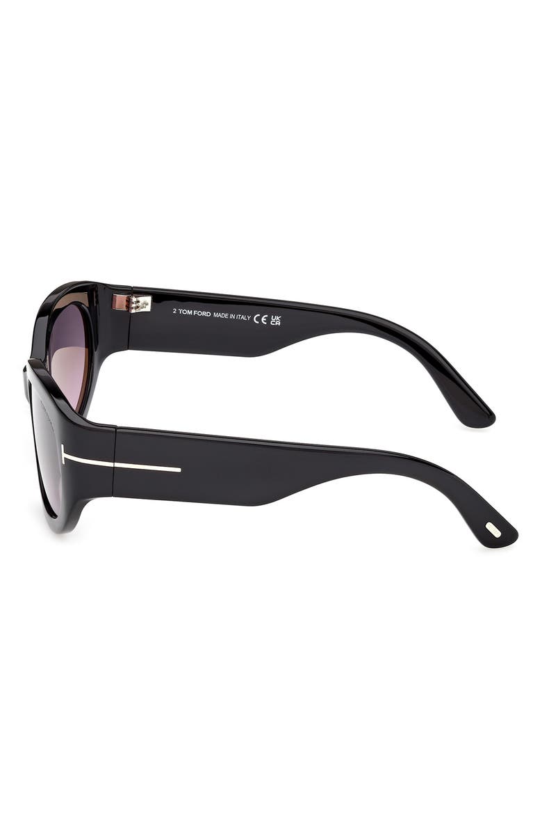 TOM FORD Arizona 53mm Gradient Rectangular Sunglasses, Alternate, color, 