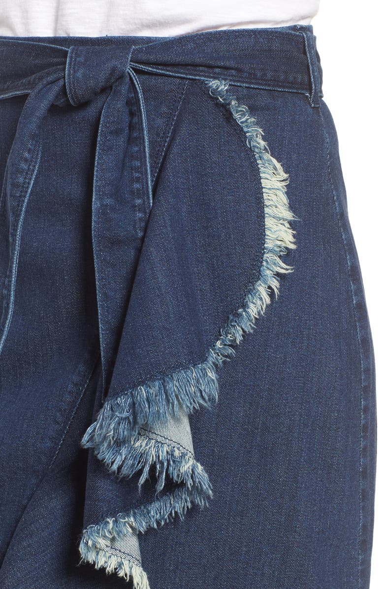 Halogen<sup>®</sup> RUFFLE FRONT DENIM SKIRT, Alternate, color,