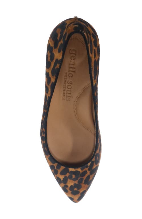 Gentle Souls Gardena Pointed Toe Pump In Animal Print