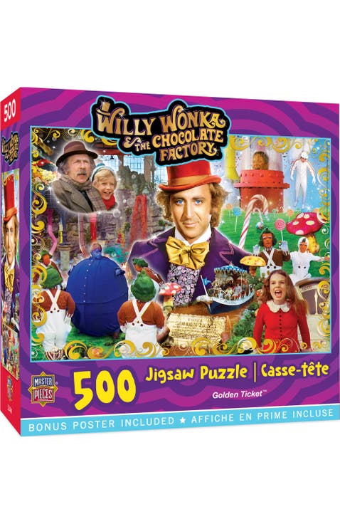 Willy Wonka Golden Ticket 500pc Puzzle