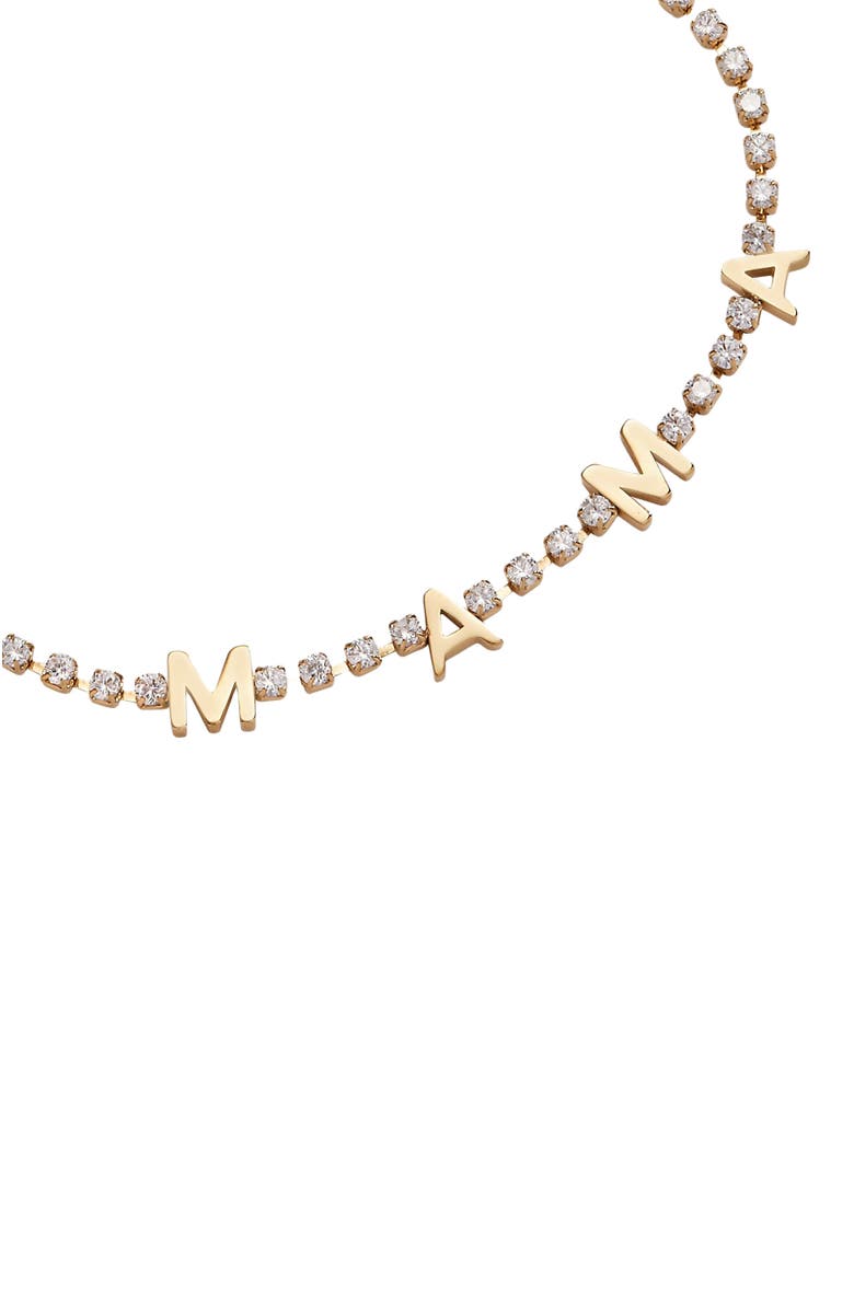 Alex and Ani Mama Tennis Bracelet, Alternate, color, Gold