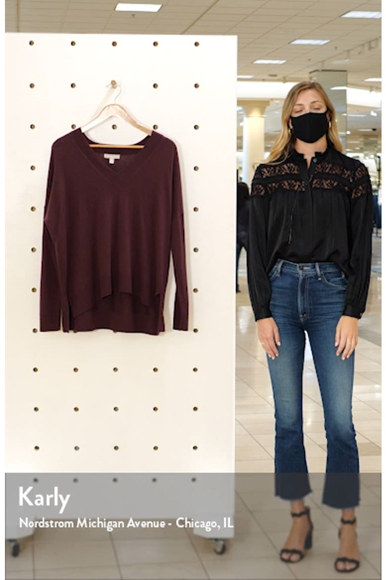 Oversize V-Neck High/Low Sweater video