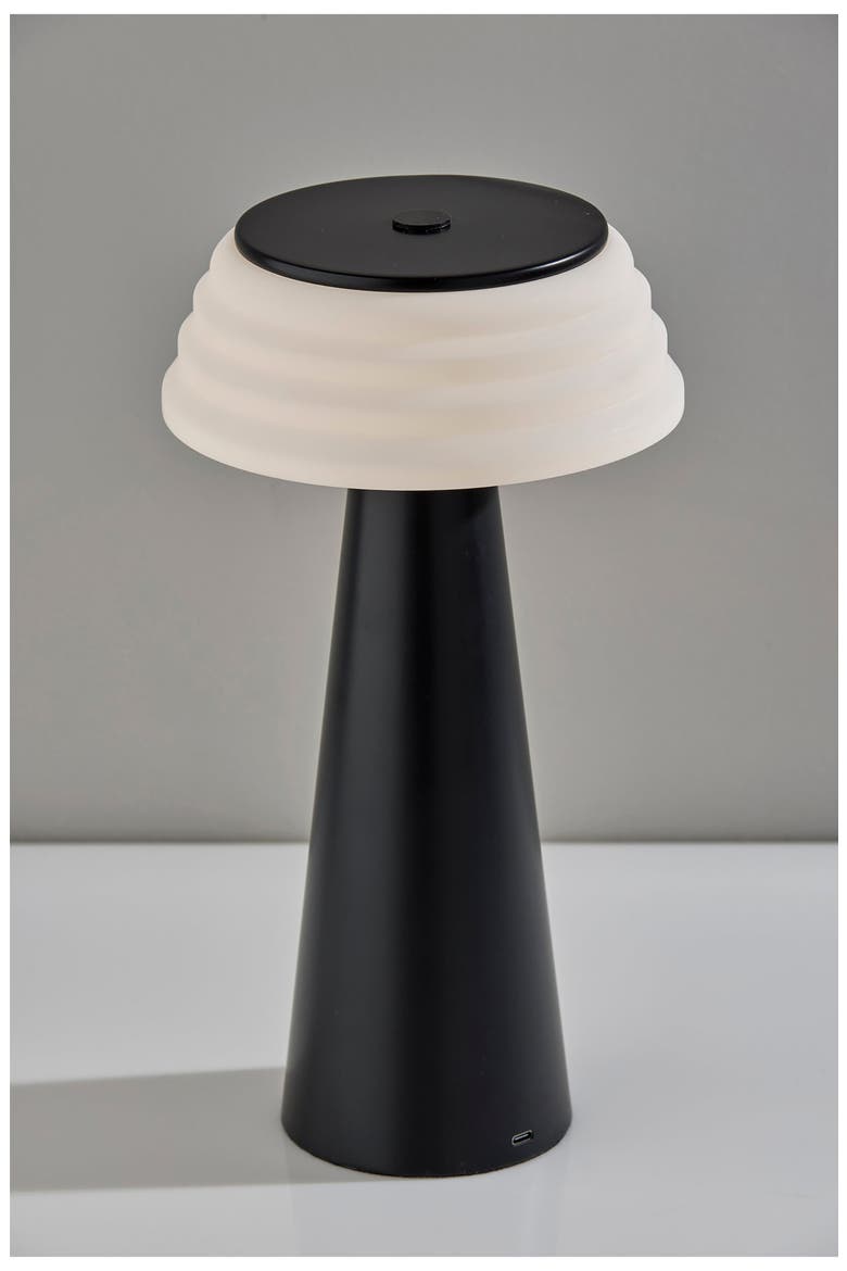 Jacky Cordless LED Table Lamp, Alternate, color, BLACK