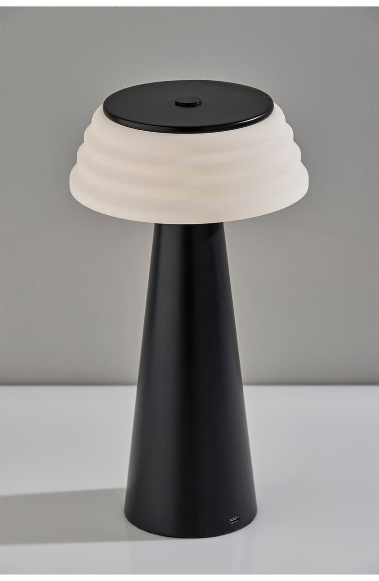 ADESSO LIGHTING Jacky Cordless LED Table Lamp, Alternate, color, Black