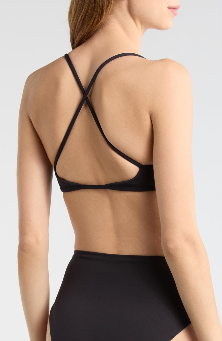 LEFT ON FRIDAY Reef Bikini Top, Alternate, color, Jet