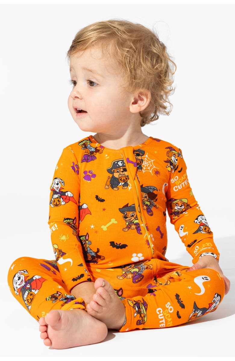 Bellabu Bear Paw Patrol Halloween Convertible Footie Pajamas, Alternate, color, 