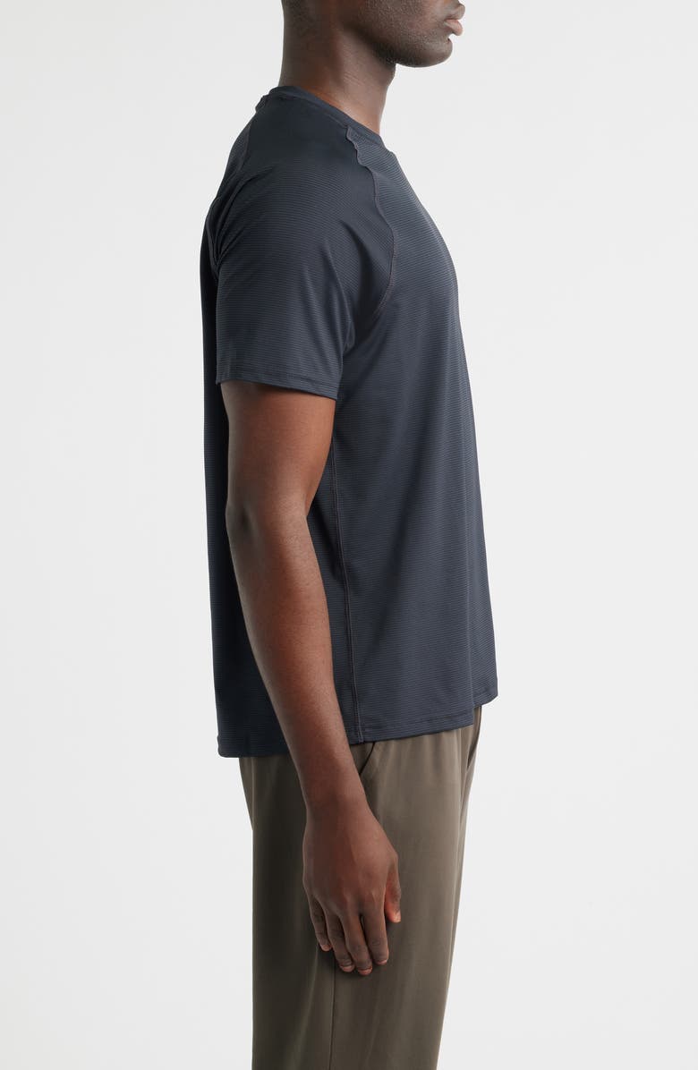 Zella Perforated Training T-Shirt, Alternate, color, Black Caviar