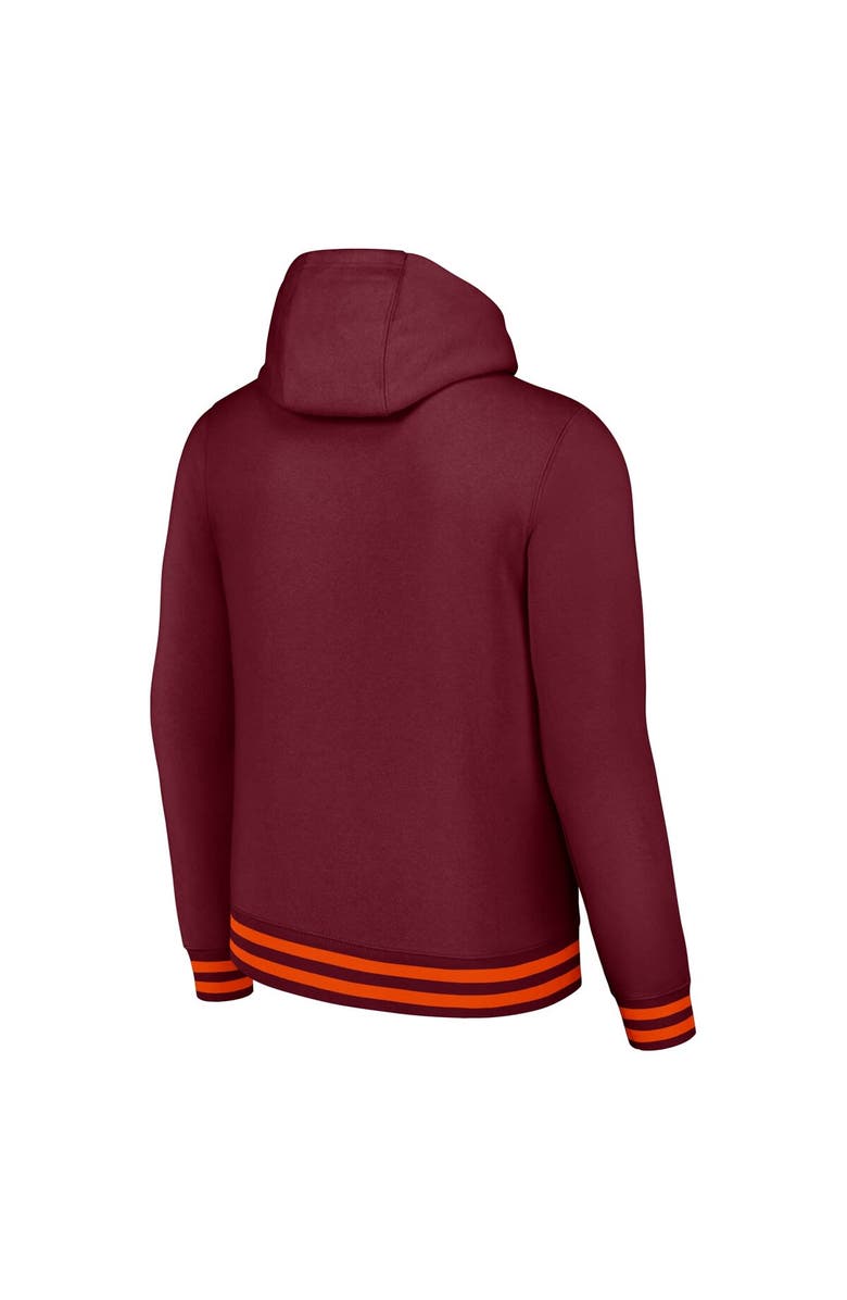 Nike Men's Nike Maroon Virginia Tech Hokies Distressed Sketch Retro Fitted Pullover Hoodie, Alternate, color, 