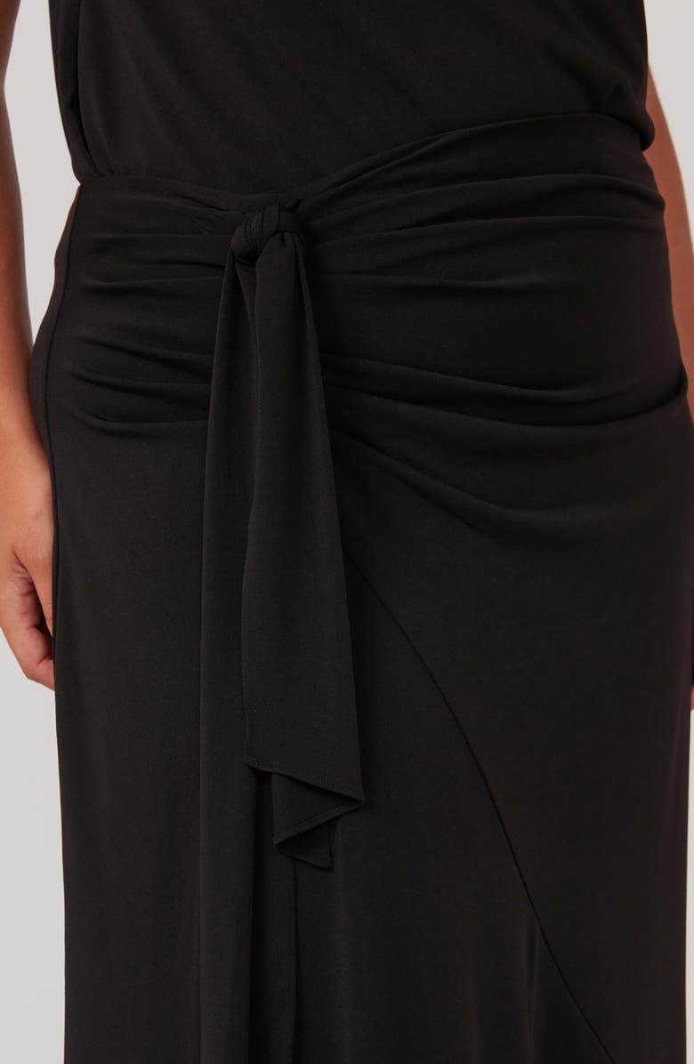 Estelle Octavia Waist Tie Skirt, Alternate, color, Black
