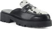 Bos. & Co. Brill Leather Loafer Mule