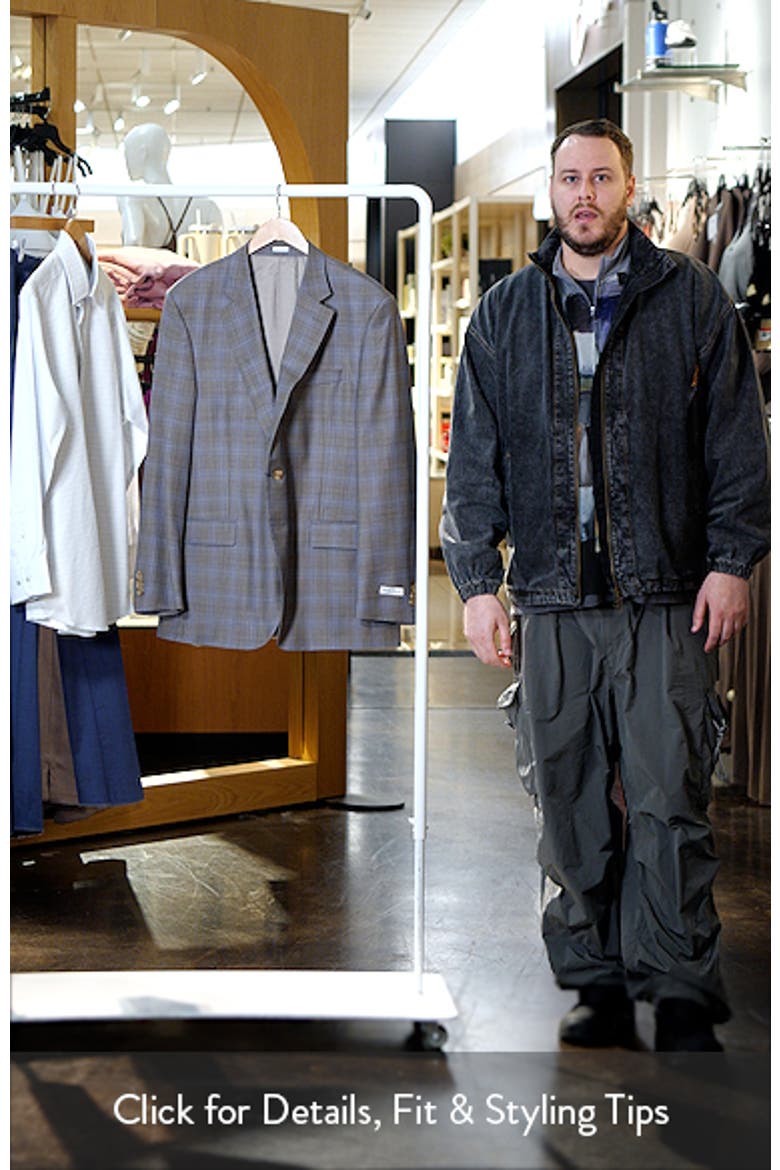 Flynn Classic Fit Ombré Check Wool Sport Coat video