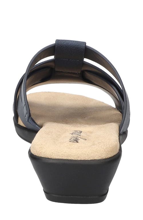 Easy Street Lakeport Slide Sandal In Navy