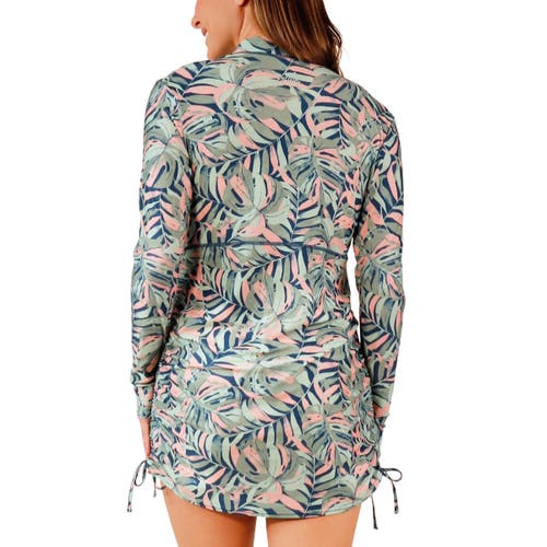 Uv Skinz Convertible Swim Shirtdress In Moonlit Canopy