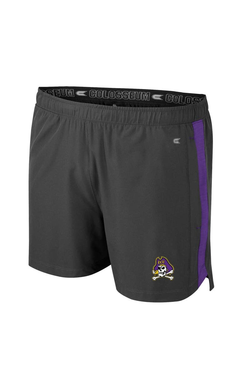 COLOSSEUM Men's Colosseum Charcoal ECU Pirates Langmore Shorts, Alternate, color, 