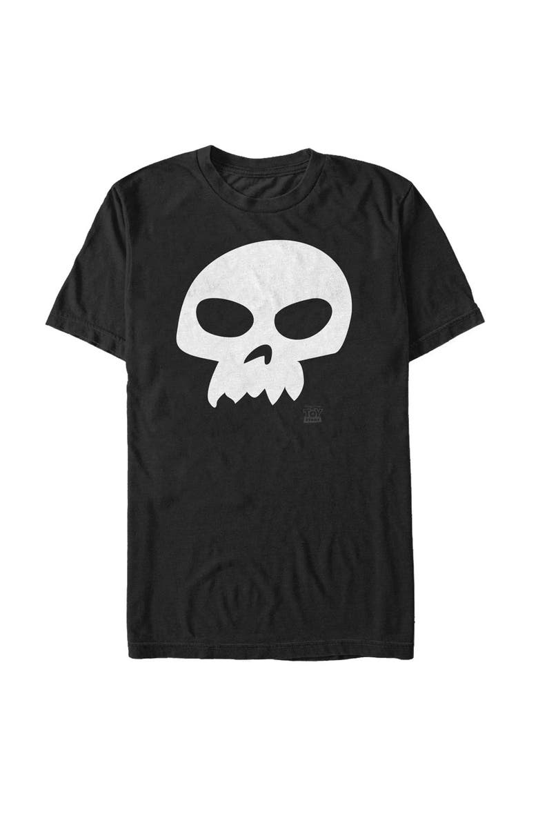 Toy Story Men's Toy Story Sid Skull  Graphic T-Shirt, Main, color, Black