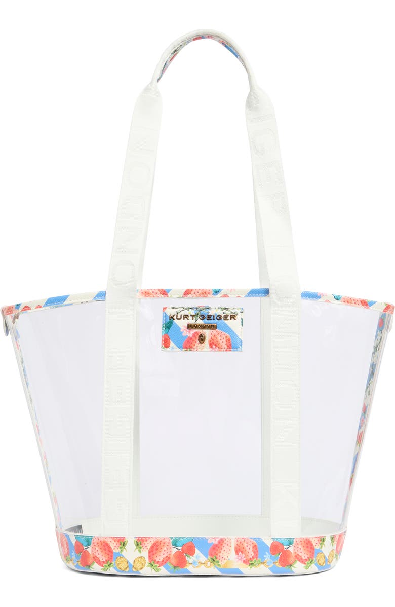 Kurt Geiger London Hampstead Vinyl Tote, Main, color, Open White