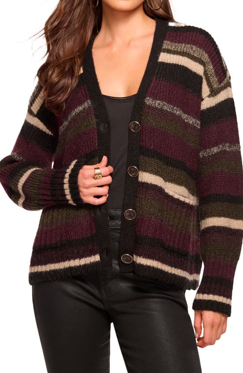 Ramy Brook Caroline Striped Cardigan Sweater In Multi
