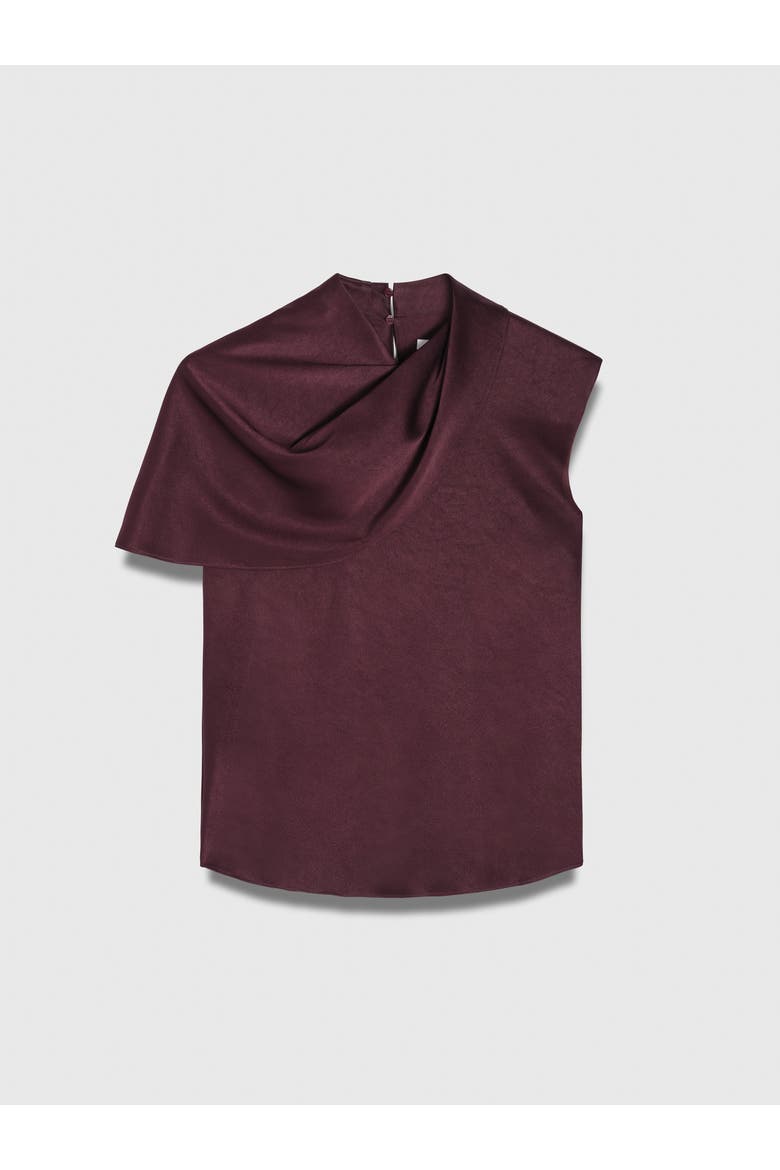 Ocana Asymmetric Sleeve Blouse, Alternate, color, Purple