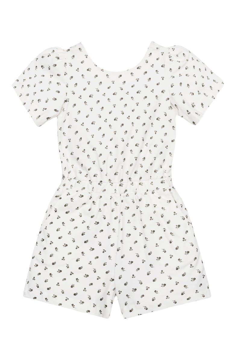 Hope & Henry Baby Girls' Organic Knit Flutter Romper, Infant, Main, color, 