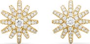 David Yurman Starburst Stud Earrings in 18K Yellow Gold with Pavé Diamonds