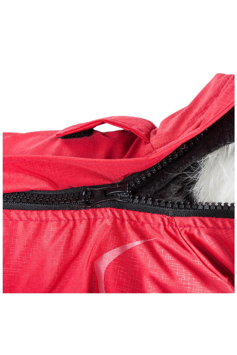 Dog Helios ® Blizzard Full-Bodied Adjustable and 3M Reflective Dog Jacket - Large, Alternate, color, COLA RED